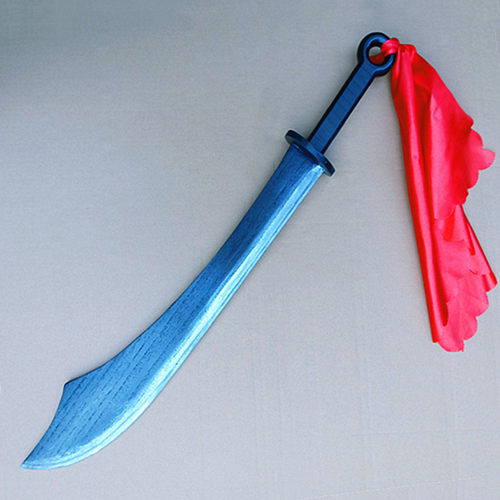 红色娘子军木刀八路景颇族话剧影视舞台道具武术训练红军刀未开刃 - 图0