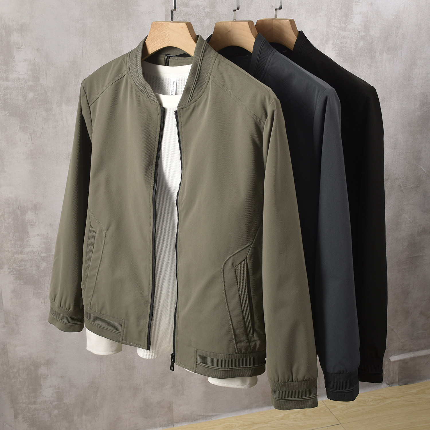 Baseball collar jacket autumn and winter loose pocket decoration