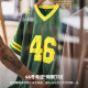 Madden workwear American retro mesh breathable loose t-shirt sports fitness basketball contrast color short-sleeved shirt thin men's summer