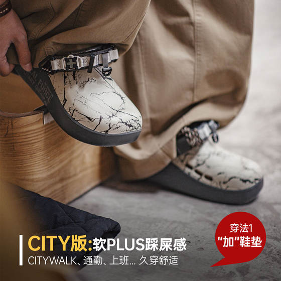 Madden Crocs Men's 2026 Spring New Outdoor Baotou Half-Top Two-Wear Sandals and Slippers Birkenstock Chef Shoes