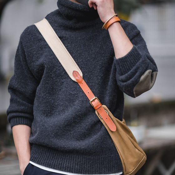 Madden workwear imitation mohair sweater turtleneck