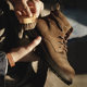 Retro style yellow brown Martin boots mid-high top shoes