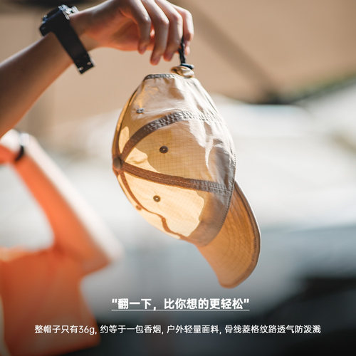 马登工装户外棒球帽跑步遮阳小标速干透气短檐鸭舌小翘帽子男款夏 - 图2
