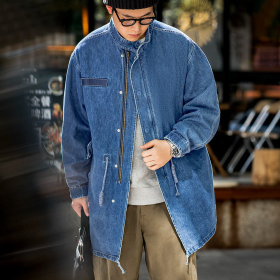 Madden Workwear M65 Denim Denim Windbreaker
