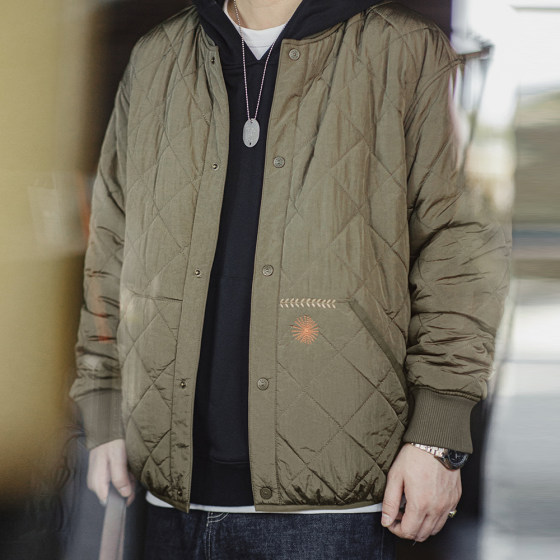 Madden Workwear American Quilted Baseball Uniform Jacket Cotton Coat