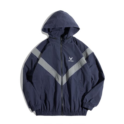 马登工装ARMY反光连帽飞行员夹克运动速干外套宽松IPFU训练服男春 - 图3