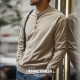 Madden Workwear American Casual Henley Neck Sweatshirt