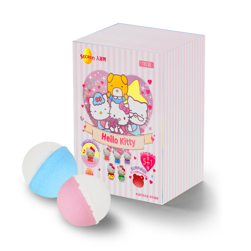 三丽鸥hellokitty儿童洗澡球泡泡球沐浴球浴盐球入浴球玩具精油球-图3