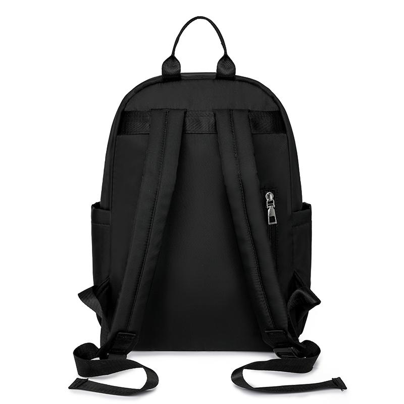 双肩包新款时尚大容量尼龙布男女士背包百搭休闲电脑包书包旅行包 - 图3