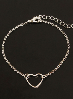 欧美时尚心形合金简约流行批发便