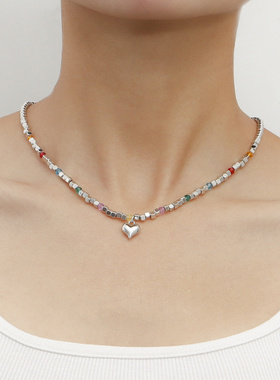 欧美跨境饰品冷淡风灰色串珠手工