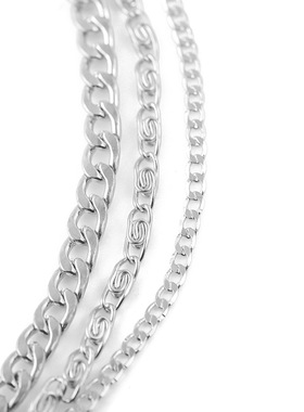 跨境配饰新品欧美多层圆圈链环项