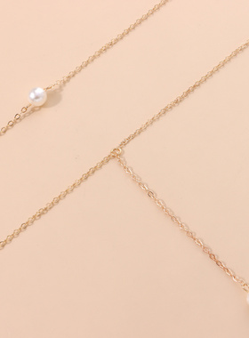 欧美跨境饰品简单大方流苏长项链