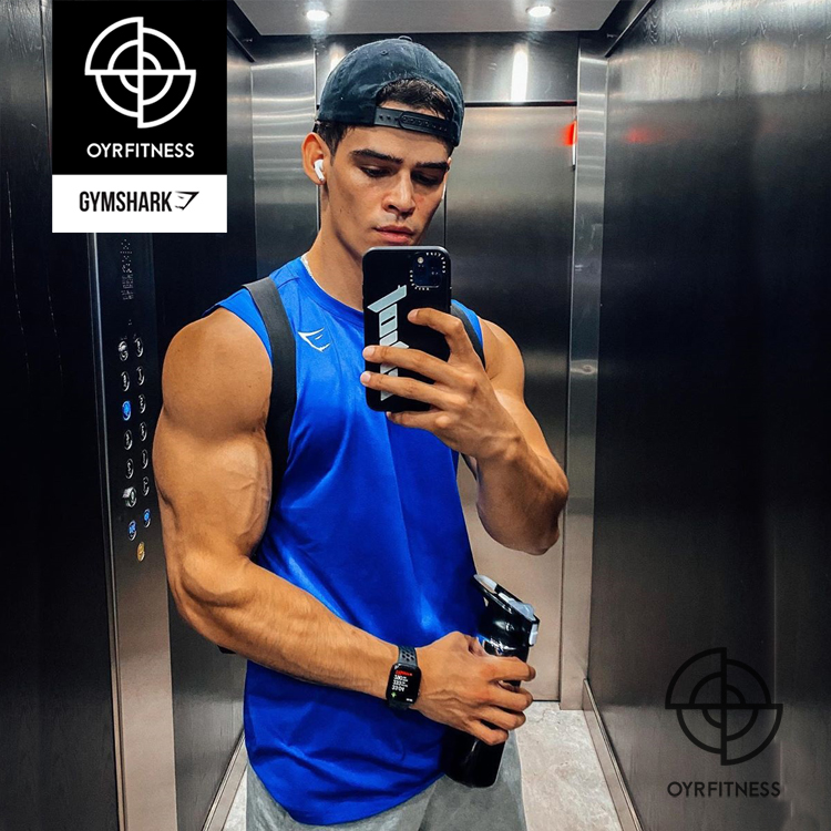 英国GYMSHARK ARRIVAL SLEEVELESS TEE男士健身运动无袖T恤-图0