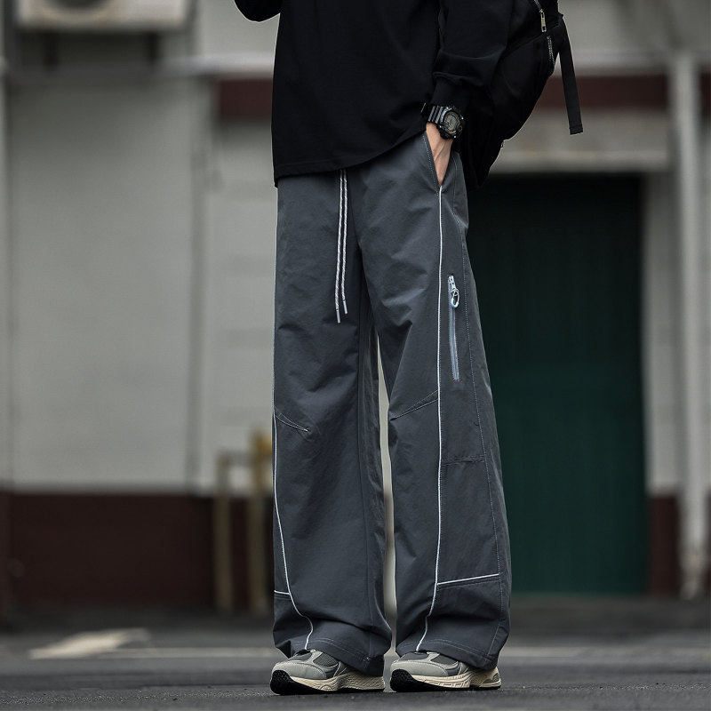 班尼路伞兵冲锋裤男生春秋季2026潮牌机能户外工装裤休闲阔腿长裤,淘宝优惠券,粉丝福利购,淘宝优惠卷