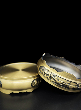 纯铜底座底托仿古山水盘香炉底座