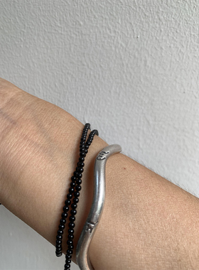 极细玛瑙天然项链串珠锁骨链