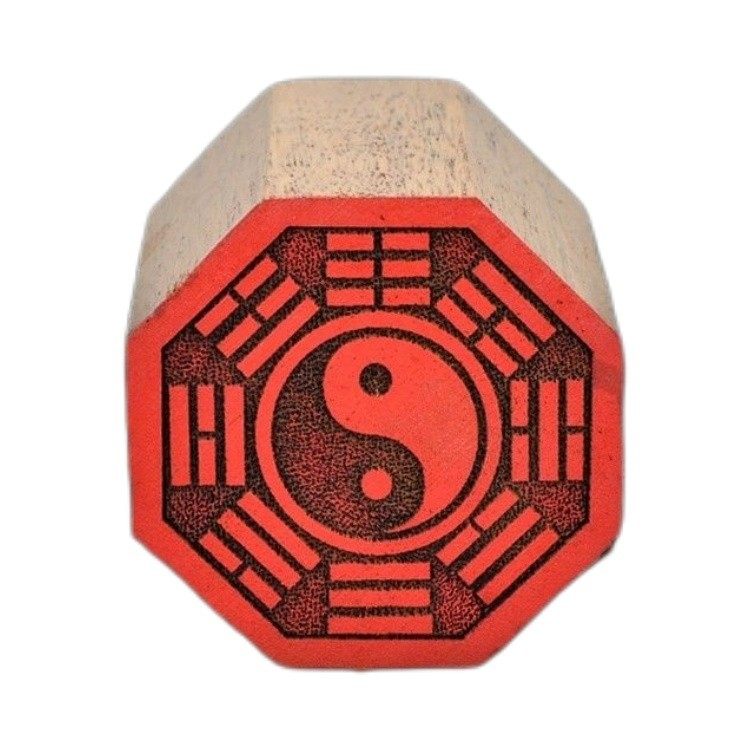 木质法印实木法器太极印单面印篆八边形先天八卦印章清仓_虎窝淘