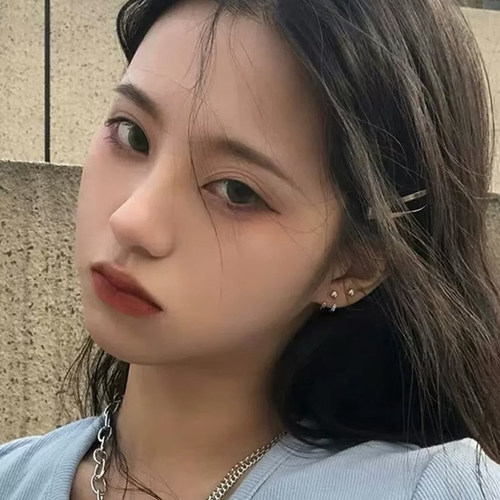 日韩时尚925银针后挂双线钩子耳钉港风高级感小众设计感气质耳环 - 图0