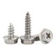 Cross hexagonal self-tapping flange 304 stainless steel