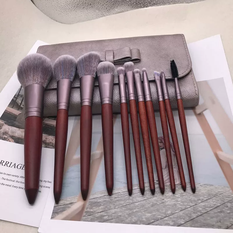 Brush, foundation, face blush, 11 pieces, for beginners, full set
