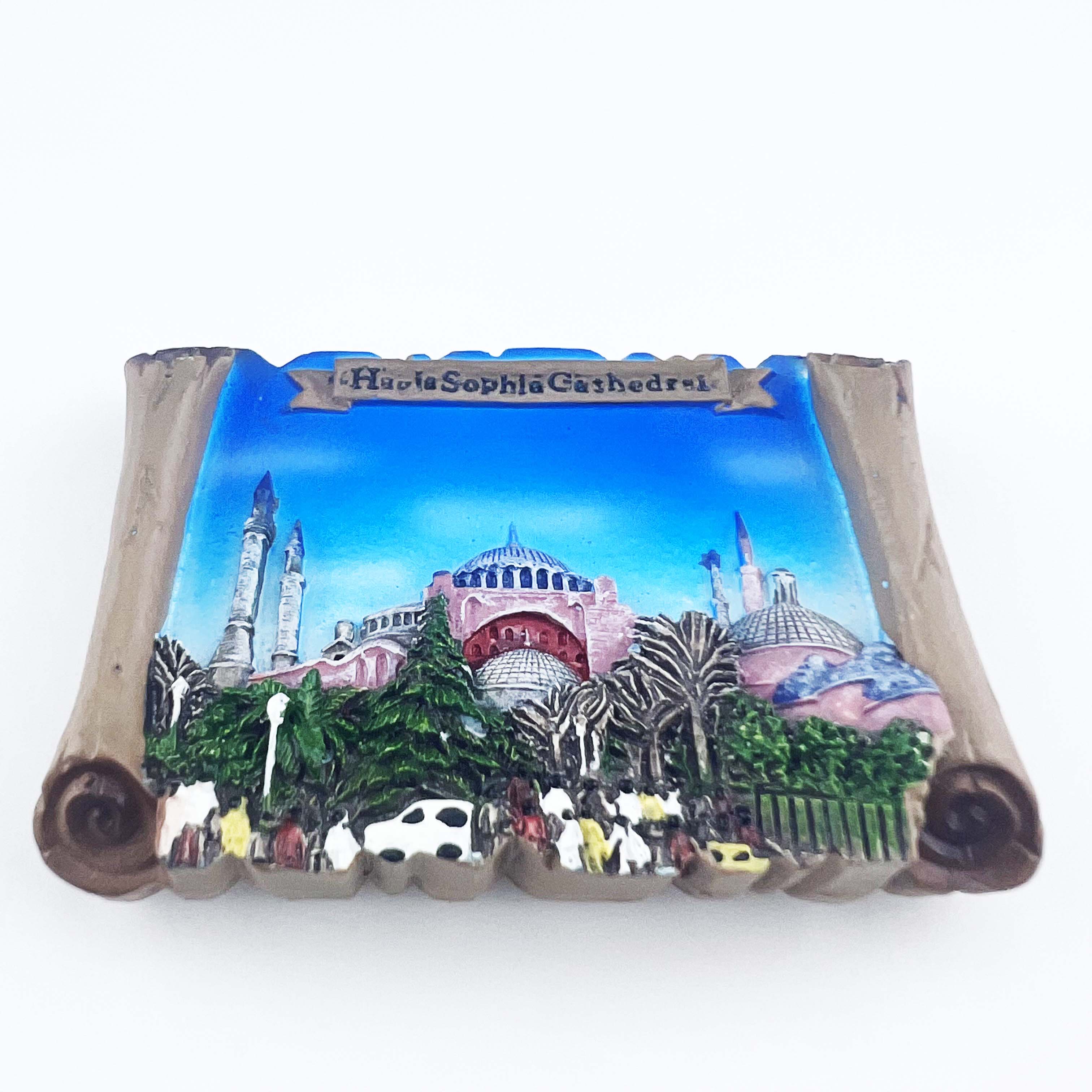 土耳其伊斯坦布尔圣索菲亚大教堂立体风景冰箱贴旅游收藏品伴手礼-图3
