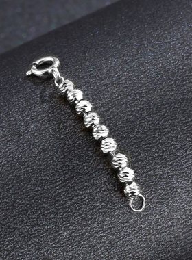 延长链彩金玫瑰金珠子链十字链