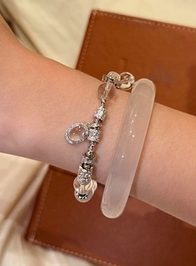 龙心同款爆闪盘缠手链精致清冷感手链饰品个性百搭时尚秋冬饰品女