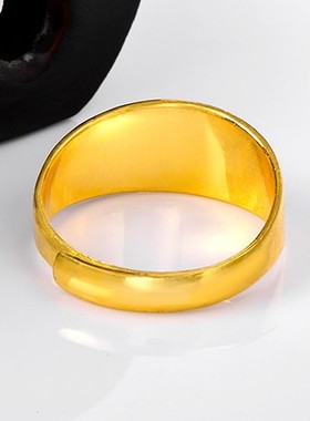优选光面戒指食指戒环活口可调节