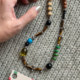 New Chinese style multi-treasure agate crystal necklace for women, national style, bohemian style, colorful treasure dopamine beaded clavicle chain