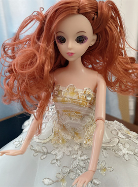 45*80cm洋娃娃婚纱娃娃大拖尾汽车摆件创意礼物公主生日女孩摆件