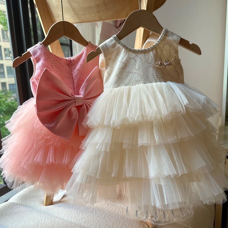 25花童礼服新款公主裙女童女童婚纱洋气裙子宝宝生日蓬蓬纱裙夏款,淘宝优惠券,粉丝福利购,淘宝优惠卷