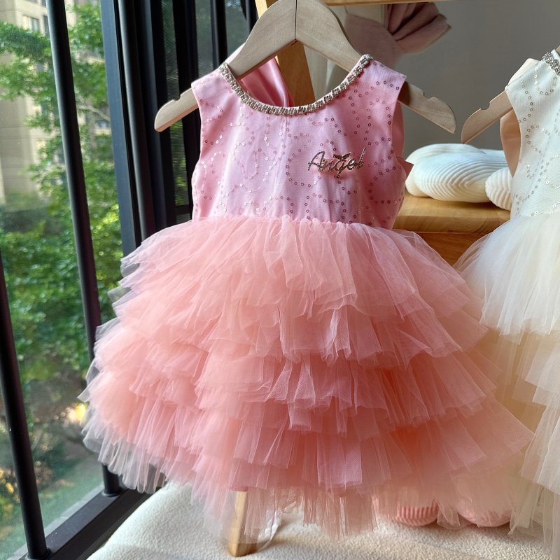 25花童礼服新款公主裙女童女童婚纱洋气裙子宝宝生日蓬蓬纱裙夏款,淘宝优惠券,粉丝福利购,淘宝优惠卷