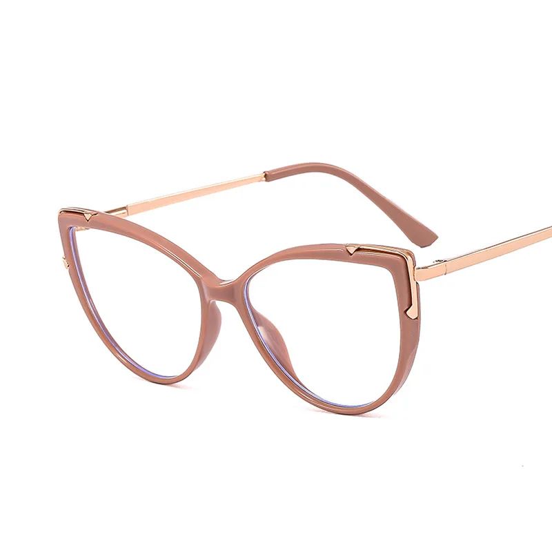 New TR90 Cat Eye Anti-Blue Light Blocking Glasses Ladies Gla-图0