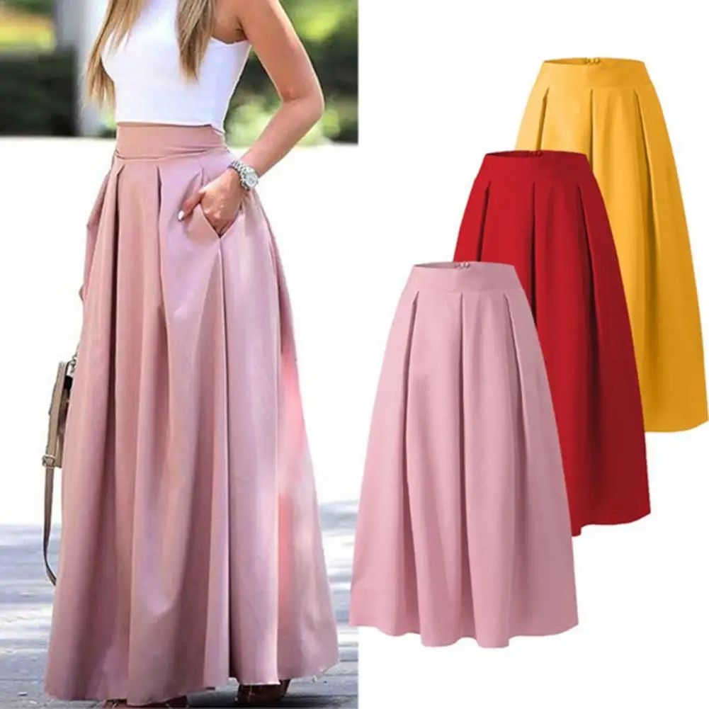 Sweet Women Skirt Breathable Summer Spring Skirt Ankle Lengt - 图2