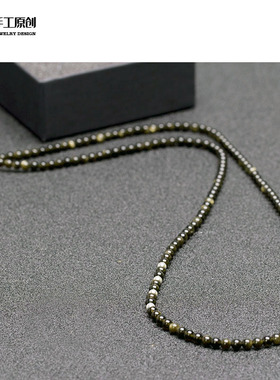 极细款金曜石吊坠挂件男女项链