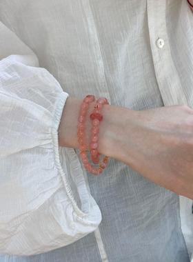 新中式古风文艺小清新天然石手链高级感百搭少女禅意精致甜美手串