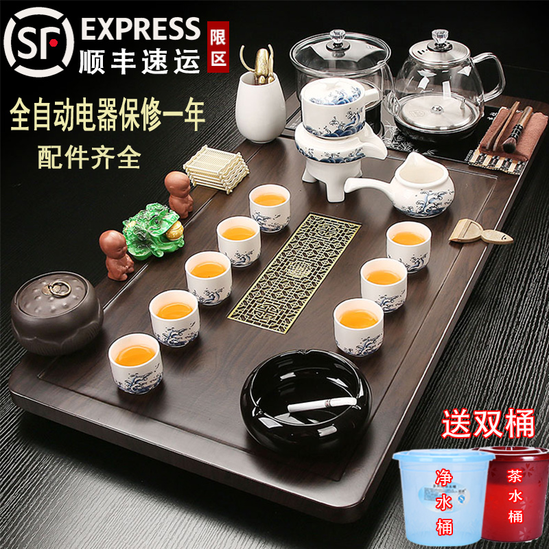 新款一体茶台全自动茶具套装家用底部上水烧水壶泡茶功夫茶盘现代 - 图3