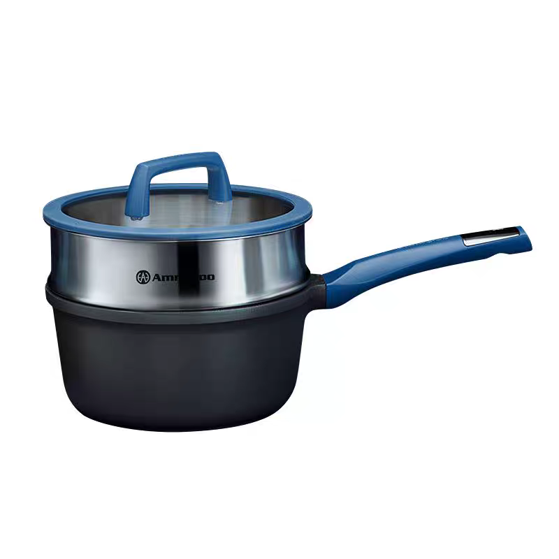 艾美龙柏林顿系列奶锅NL18S4SM钻石内外不粘汤奶锅18CM - 图1