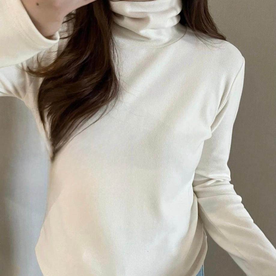 大码女装2026春秋新款胖妹妹宽松百搭堆堆领双面绒长袖T恤打底衫,淘宝优惠券,粉丝福利购,淘宝优惠卷