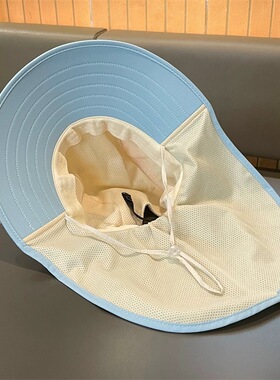 儿童防晒遮阳帽夏季护颈披肩帽
