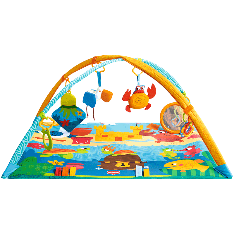TinyLove婴儿健身架新生儿礼物宝宝躺着玩具0-3-6个月音乐游戏毯