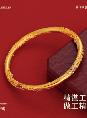 沙金微镶花丝手镯精致高级感手链