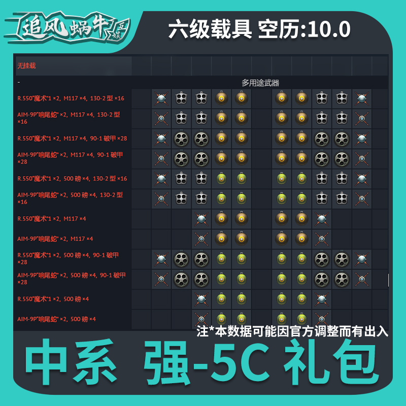 War thunder 战争雷霆 war thunder 强五 b 中国 A5C 包  强5B - 图1