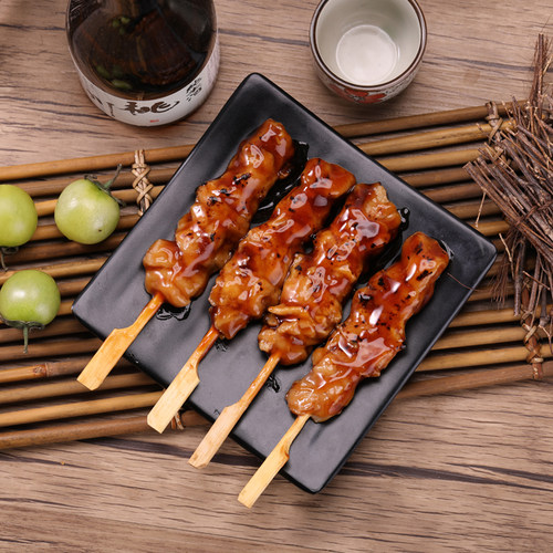 大成食品照烧鸡肉串270g 熟制甜味10支 微波日式炭烧鸡腿肉串烧烤 - 图0