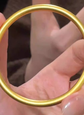 合金手镯 南非矿金【素圈手镯】孟加拉赤金 北欧金 锡金 里外一色