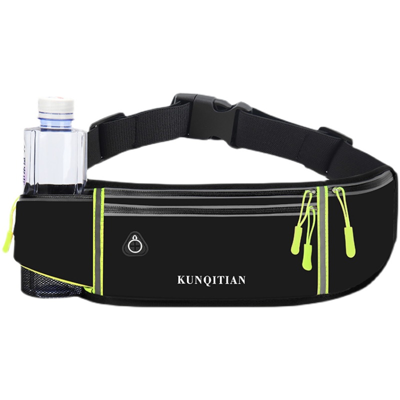 Outdoor sports running waist bag fitness invisible thin mobile phone bag men and women multifunctional marathon close-fitting belt bag