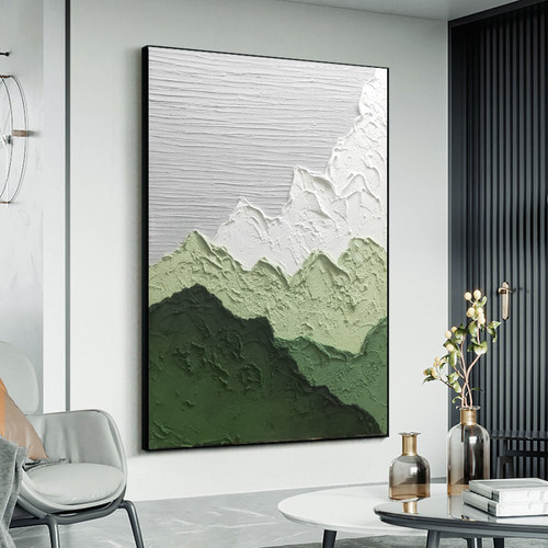 艺术抽象客厅装饰画大幅沙发后背景墙壁落地画侘寂风大气玄关挂画 - 图2