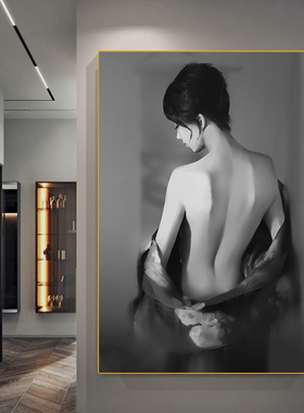 美女个性装饰画欧美时尚直播间画