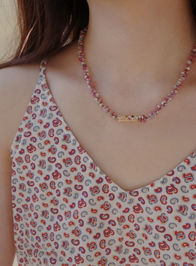 扑扑制物•孤品原创设计唯美复古花花手工编织项链小众